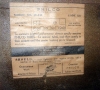 Philco 350 inside label