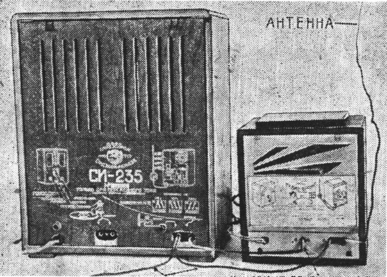 Converter's connection with SI-235 popular russian radio-reciever